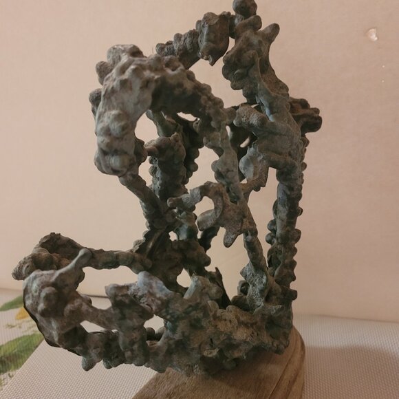 UNIQUE ORGANIC PIECE OF ART! Cast Bronze Ant Hill Sculpture - VINTAGE- BRUTALIST - Picture 9 of 16